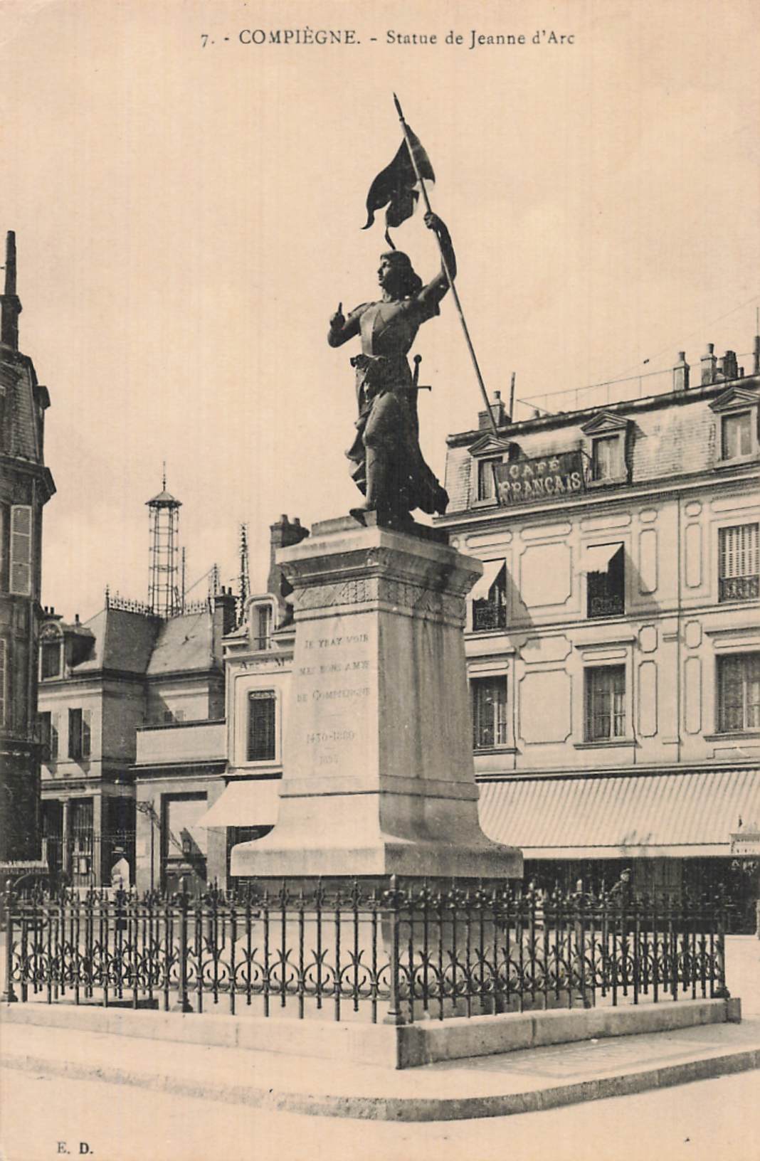 60 COMPIEGNE STATUE OF JOAN OF ARC eBay
